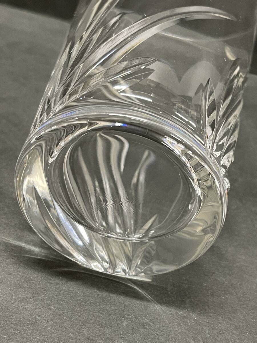 * collector worth seeing unused goods HOYA CRYSTAL tumbler glass 6 customer glass made tableware sake cup and bottle tea utensils crystal glass box M257