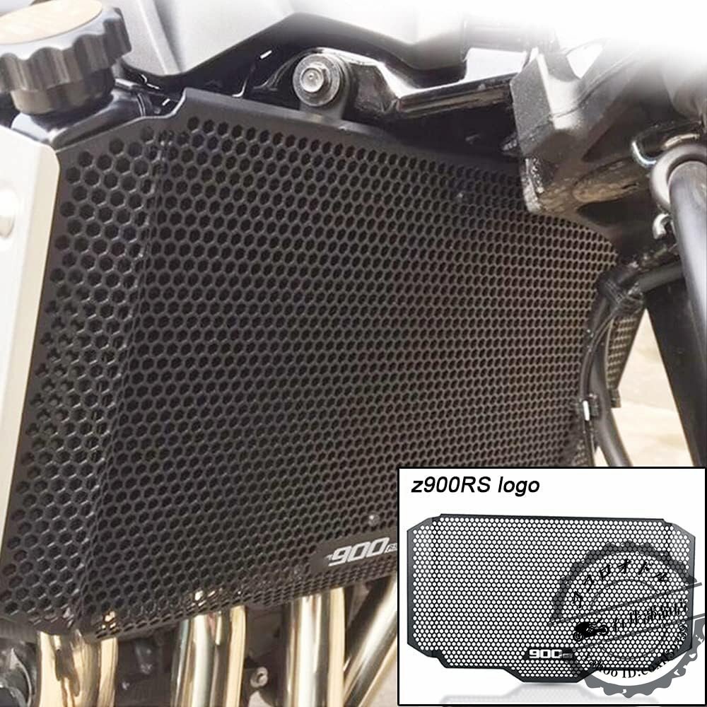 オートバイのラジエーターグリル保護カバー FOR カワサキ Z900RS カフェパフォーマンス (Color : For 900RS LOGO)_画像3