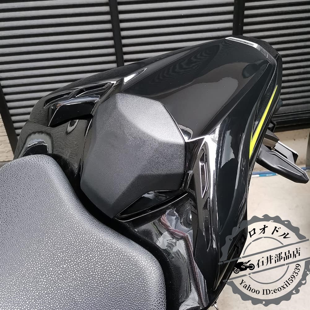 リアピリオン助手席カウルシートバックカバーバイクパーツ適用車種K-awasaki Z900 ABS樹脂 テールセクションカバー (黒)_画像1