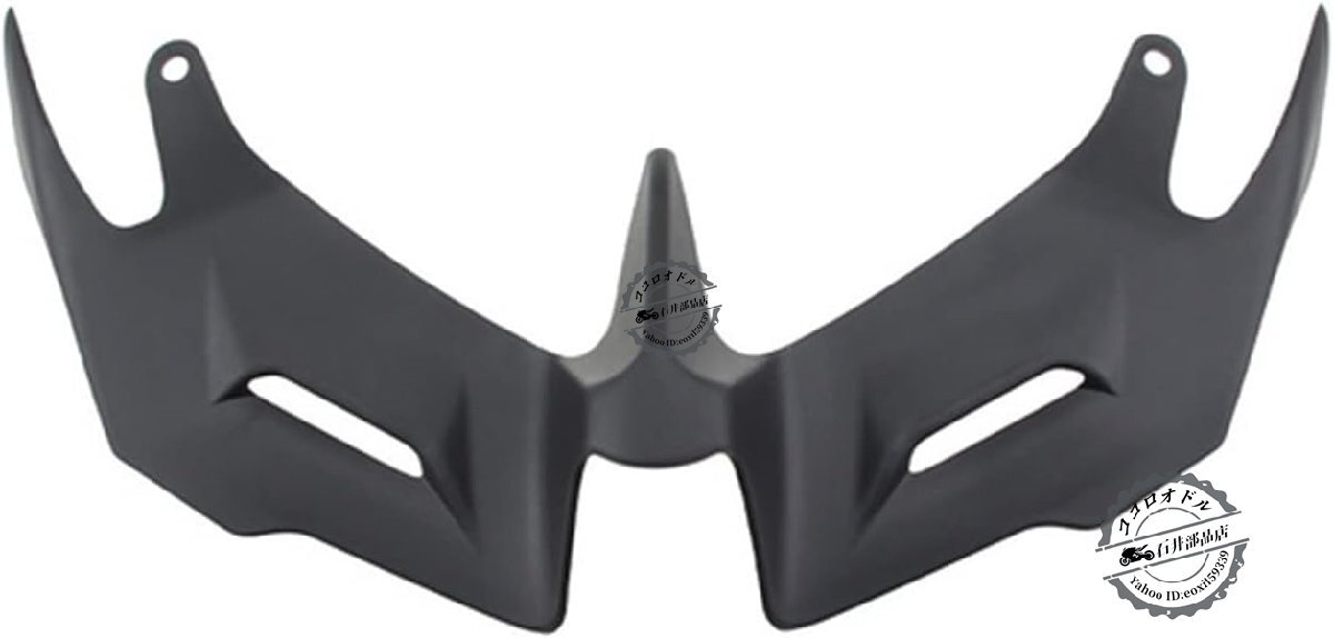 Motorcycles Winglets For YA-MA-HA 用YZF-R3フロントフェアリングウィングレット空力ウィングシェルカバー保護ガードキット (色 : 黒)の画像1