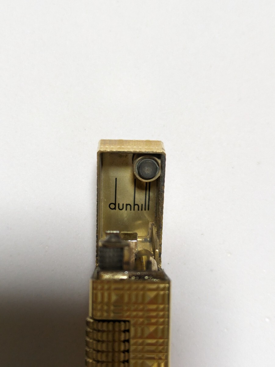  Dunhill dunhill ролик тип газовая зажигалка Gold товары для курения CJ печать б/у 