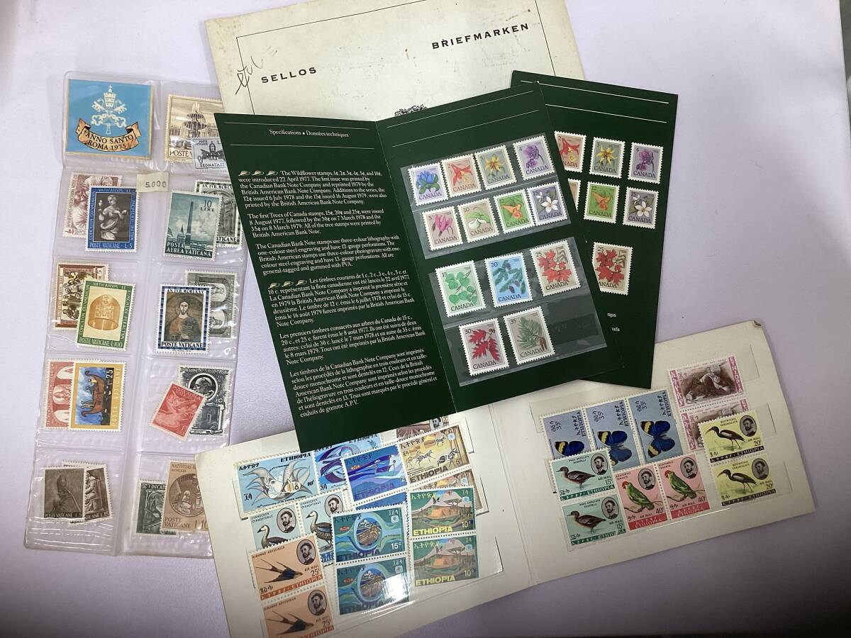 ★外国の切手★ 海外切手シート 海外切手 消印付き 消印なし 趣味 収集 コレクション 大量切手 1円スタート♪♪の画像3