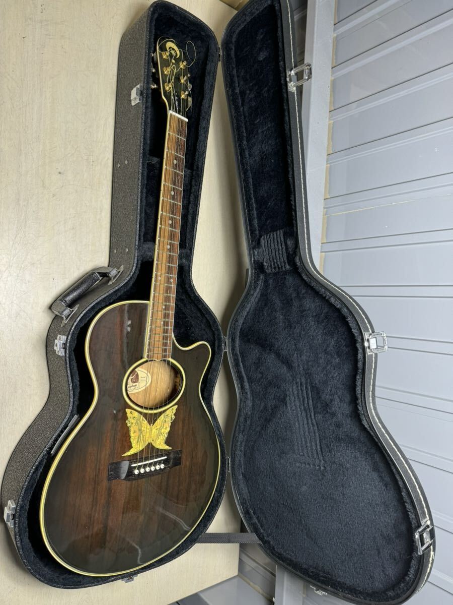 GIBSON アコースティックギター Epiphone EO-2BB シリアル No.Y305324 ギブソン エピフォン ハードケース付き　現状品_画像1