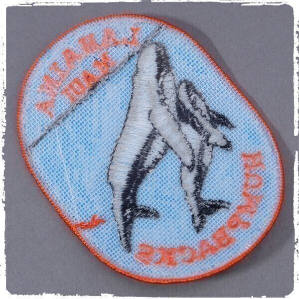 AU12 LAHAINA MAUI HUMPBACKS ビンテージ ワッペン パッチ ロゴ エンブレム 米国 輸入雑貨 ホエール クジラ 刺繍 スーベニア_画像2