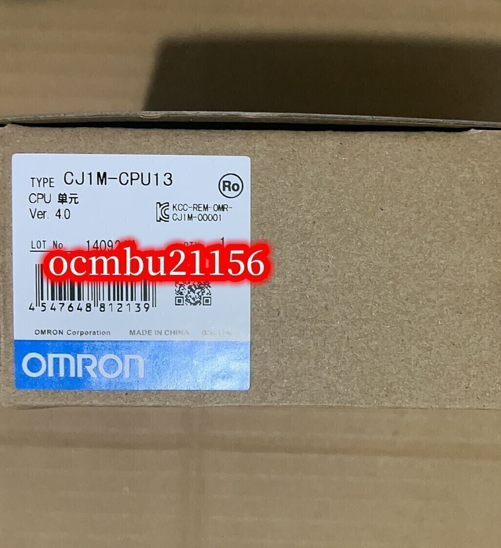 ★新品　OMRON 　オムロン　CJ1M-CPU13　CPUユニット【6ヶ月保証付き】_画像1