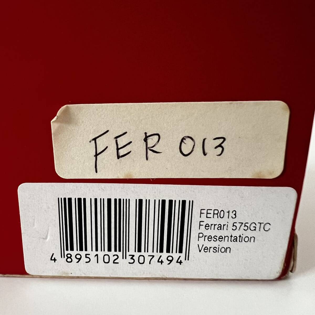 未使用 FERO13 Ferrari 575GTC Presentation Version ミニカー 1/43スケールの画像6