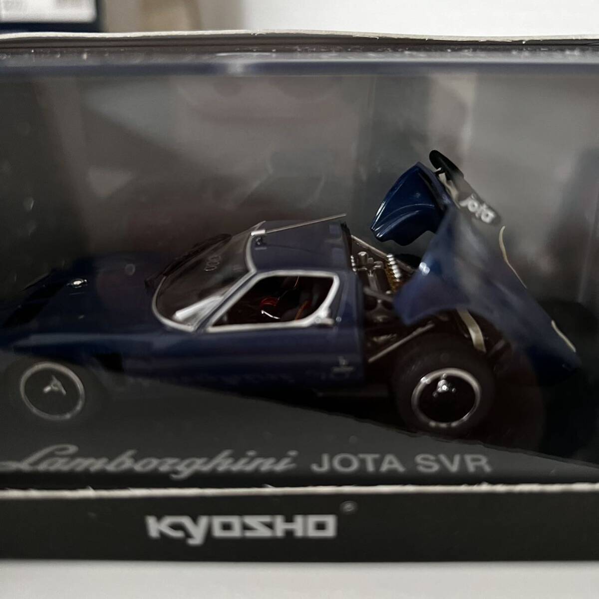 未使用 KYOSHO No.03201BLK Lamborghini Jota SVR (Blue/Black) ミニカー 1/43スケールの画像5