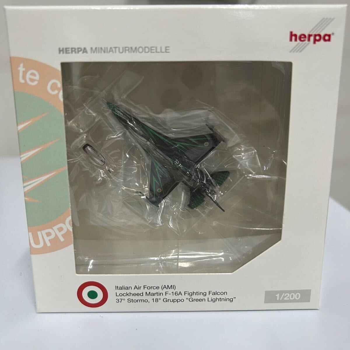  unused herpa Herpa 554299 Italian Air Force (AMI) Lockheed Martin F-16A,Reg.MM7240 airplane model 1/200 scale 