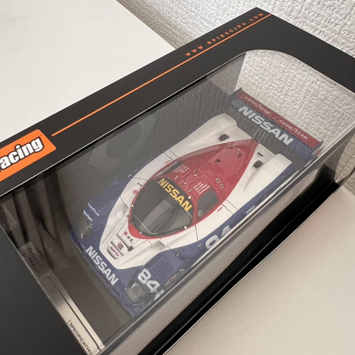  unused HPI Nissan R90CK (#84) 1992 Daytona 8914 minicar 1/43 scale 