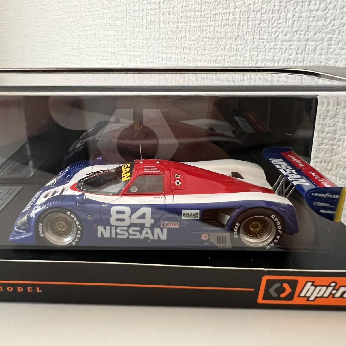  unused HPI Nissan R90CK (#84) 1992 Daytona 8914 minicar 1/43 scale 