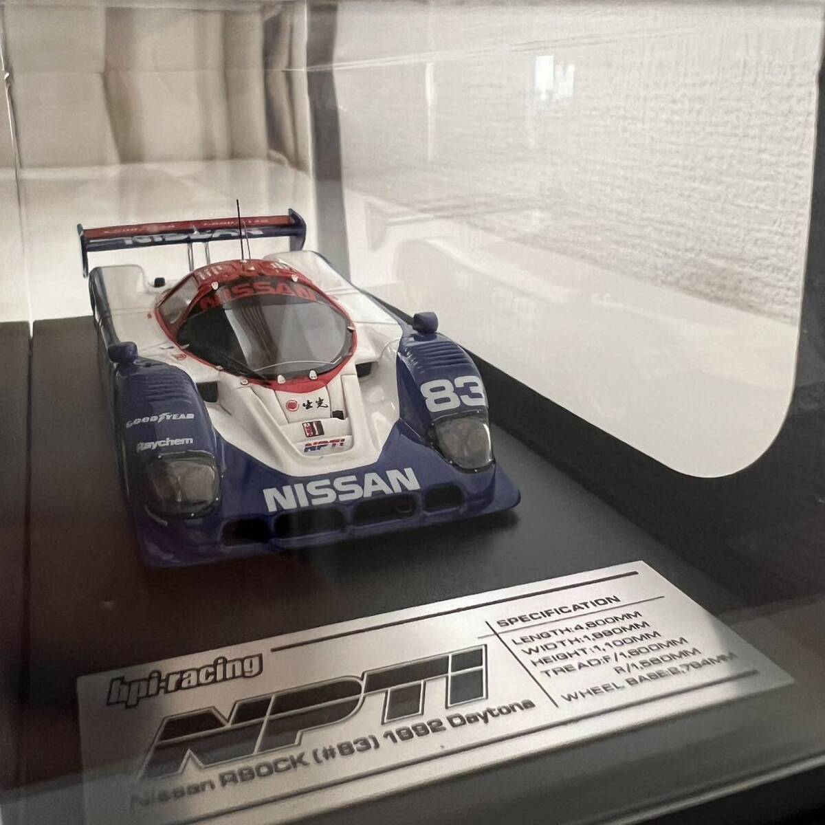  не использовался HPI NISSAN Nissan R90CK (#83) 1992 Daytona 8913 миникар 1/43 шкала 