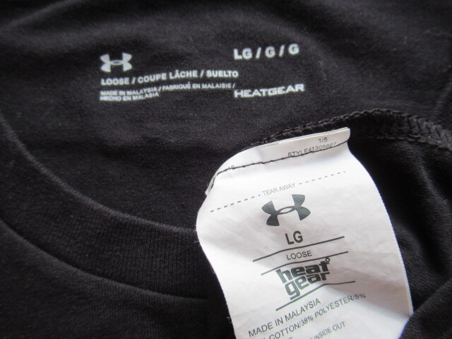 美品★アンダーアーマー★UNDER ARMOUR★半袖Tシャツ★LG★HEAT GEAR★2枚まとめて★おまけありの画像4