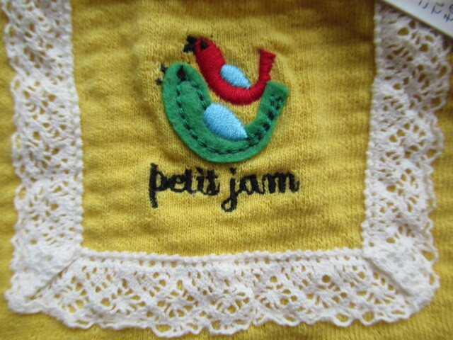 新品★プチジャム★Petit jam★切替が可愛い★ワンピース風ロンパース★80★カラフル★レース★小鳥さん★レトロ_画像6