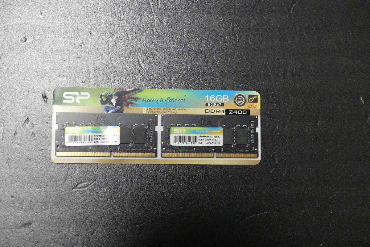 シリコンパワー DDR4 2400 PC4-19200 8GB x 2枚_画像1