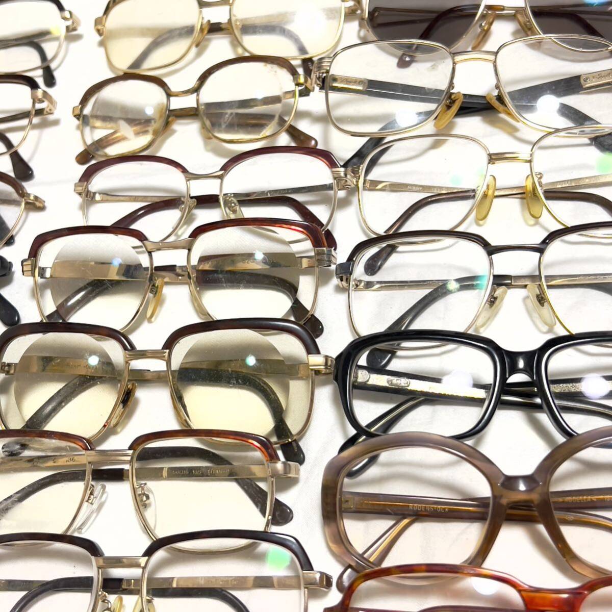 ヴィンテージ メガネ 眼鏡フレーム60点まとめ売り まとめて 大量 ローデンストック マルヴィッツ シャルマン等 サーモント 鼈甲 べっ甲の画像7