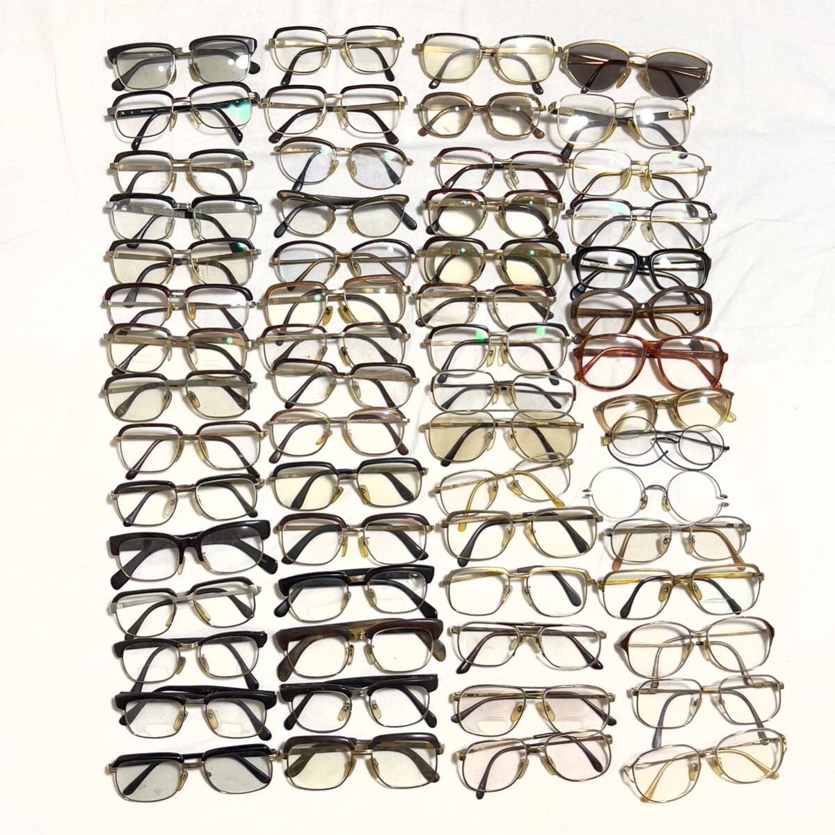ヴィンテージ メガネ 眼鏡フレーム60点まとめ売り まとめて 大量 ローデンストック マルヴィッツ シャルマン等 サーモント 鼈甲 べっ甲の画像1