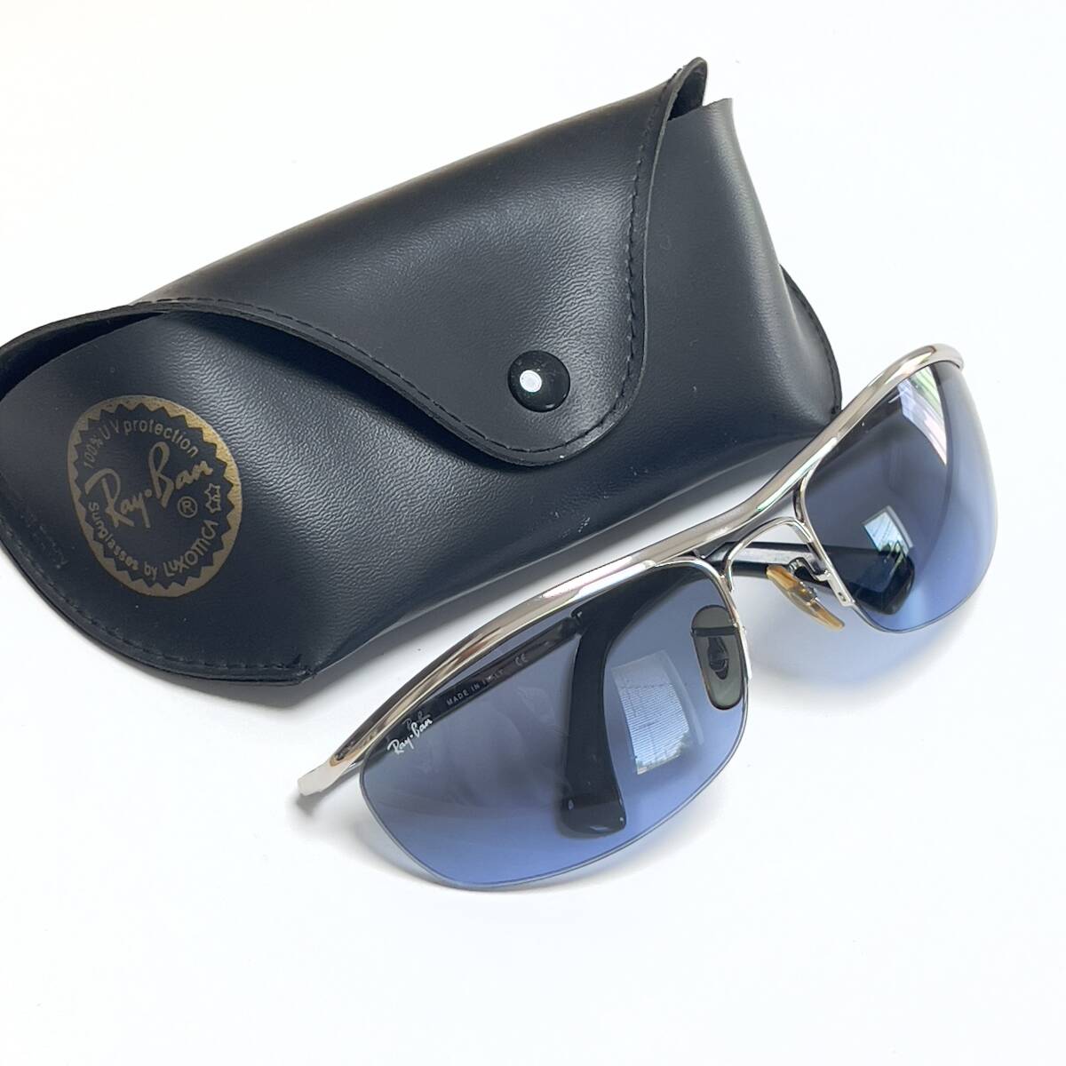 ◆Ray-Ban レイバン サングラス RB3154 003/17 62□19 オリンピアン OLYMPIAN ブルーレンズ シルバー sunglasses_画像7