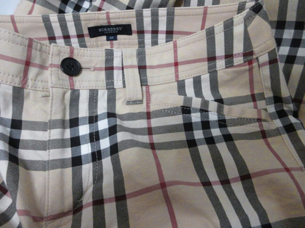 Burberry London check stretch pants 40 M size postage 230 anonymity delivery 