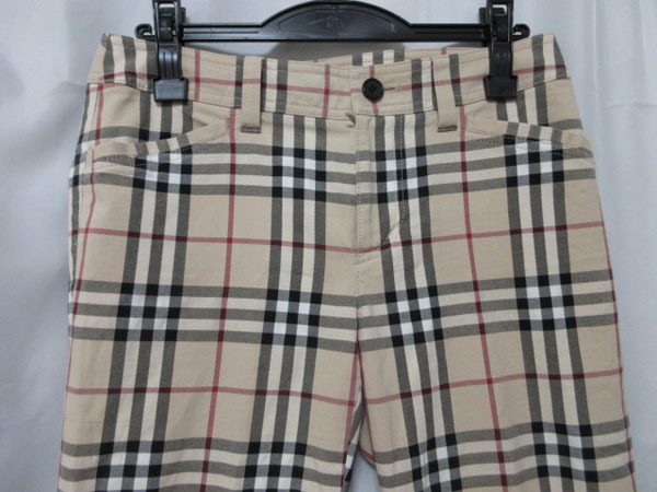  Burberry London check stretch pants 40 M size postage 230 anonymity delivery 