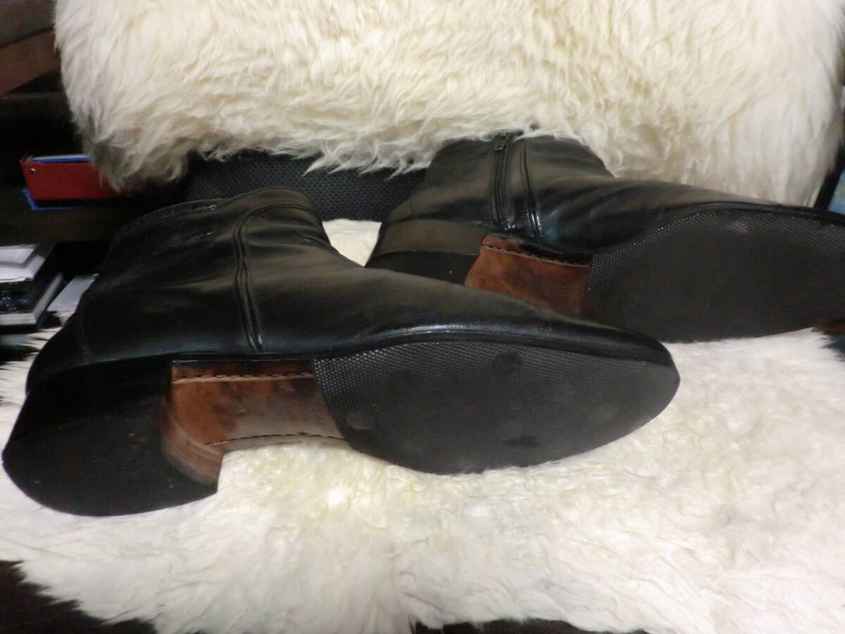 ⑥ TANINO CRISCI サイズ6 D サイドジップブーツ ブラック HAND MADE ITALYの画像5