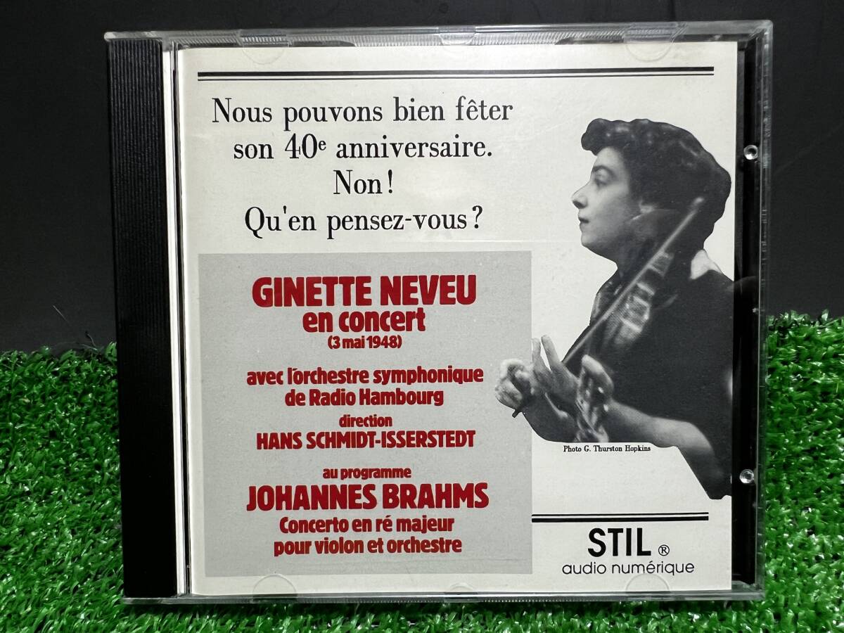 Ginette Neveu, Johannes Brahms, Hans Schmidt-Isserstedt Ginette Neveu En Concert - 3 Mai 1948/CD23_画像1
