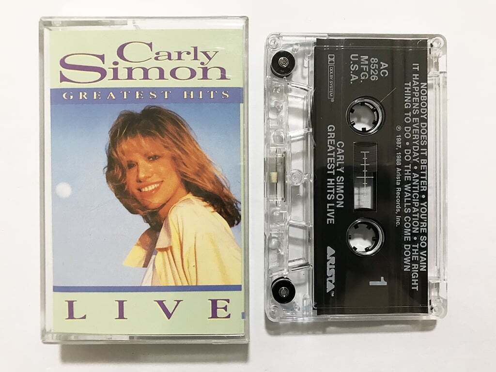 ■カセットテープ■カーリー・サイモン Carly Simon『Greatest Hits Live』「うつろな愛 (You're So Vain) 」などライヴ盤■送料185円_画像1