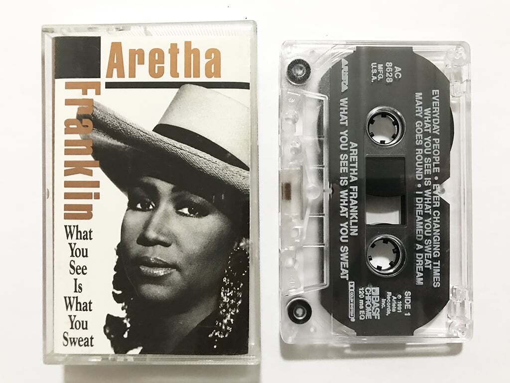 ■カセットテープ■アレサ・フランクリン Aretha Franklin『What You See Is What You Sweat』91年作■同梱8本まで送料185円_画像1