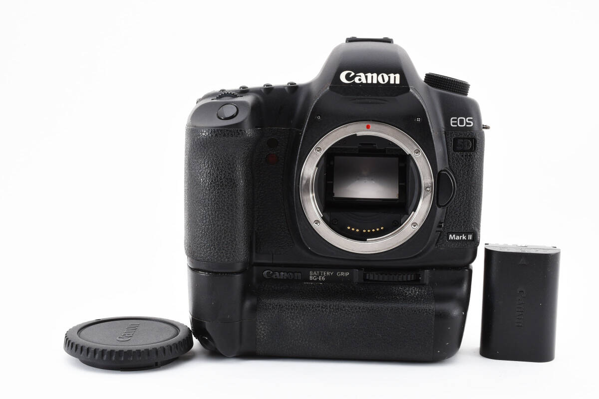 1円～＊Canon EOS 5D MarkII ボディ BG-E6付 キャノンの画像1