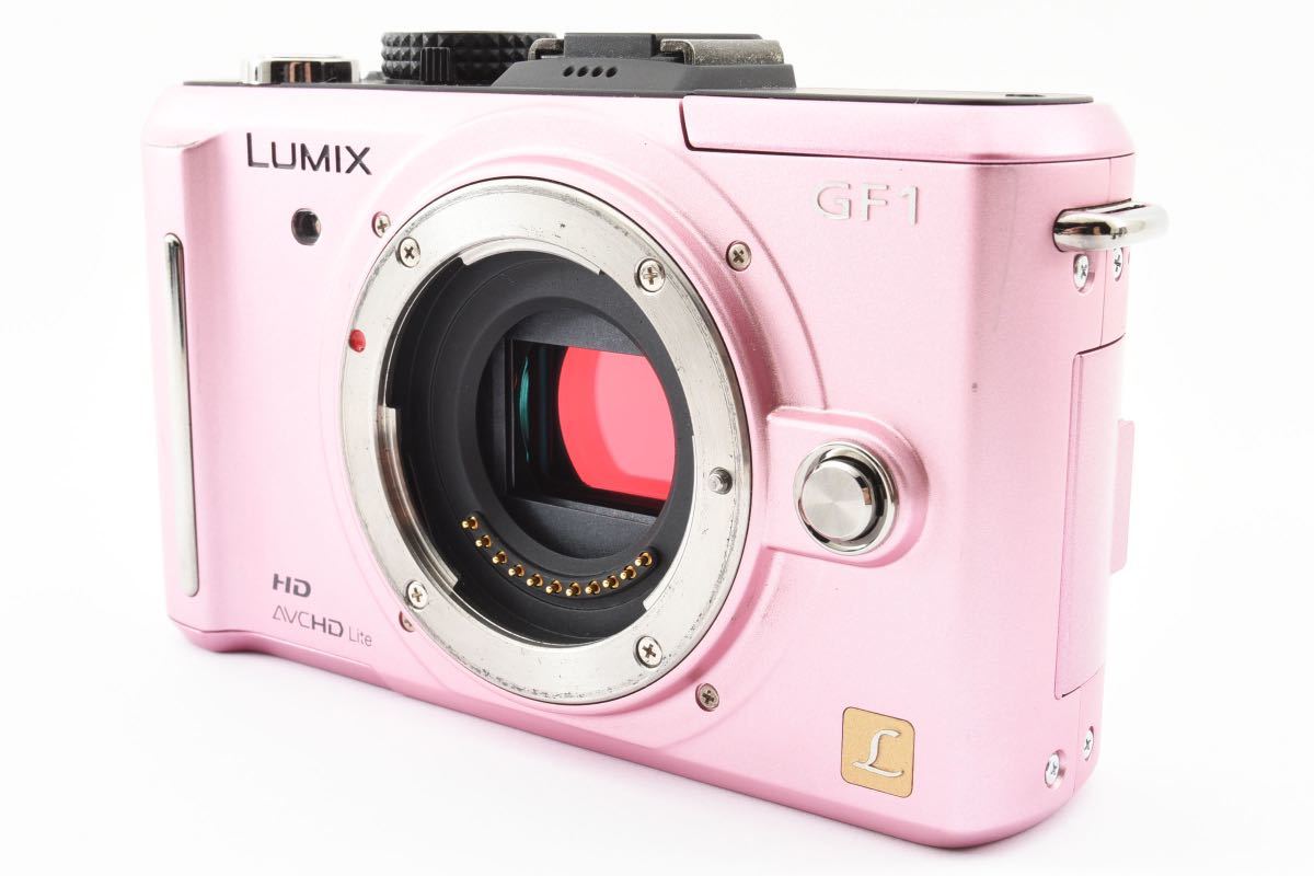 元箱付＊Panasonic パナソニック LUMIX DMC-GF1 ボディ ピンク 付属品多数_画像2