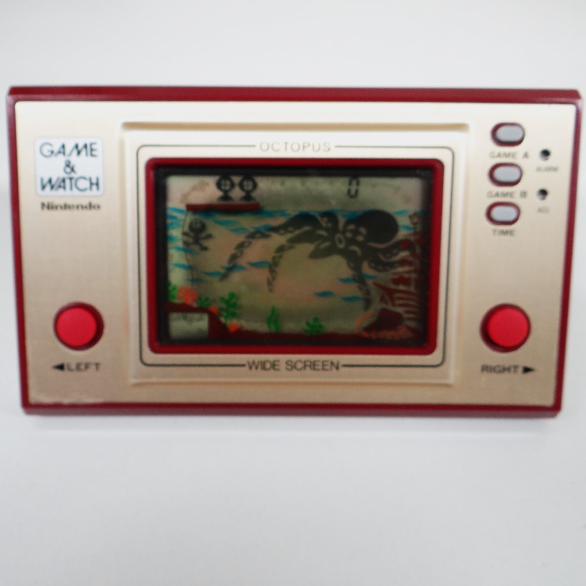 *....* б/у товар * рабочий товар *GAME&WATCH/ Game & Watch OCTOPUS/ Octopus [OC-22] коробка * инструкция есть retro маленький размер игра машина *6