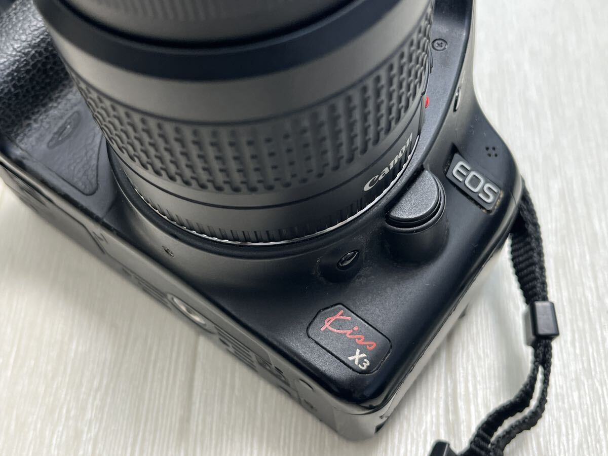 Canon kiss x3 35-80mm 75-300mm 一眼レフカメラ 望遠レンズ 標準レンズ カメラバック まとめ セット 1台 キヤノンの画像3