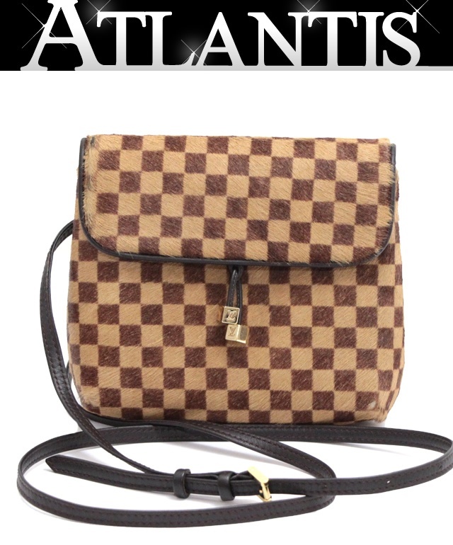 ルイヴィトン Louis Vuitton ソバージュ ガゼル ショルダーバッグ ダミエ ハラコ M92130 【65206】_画像1