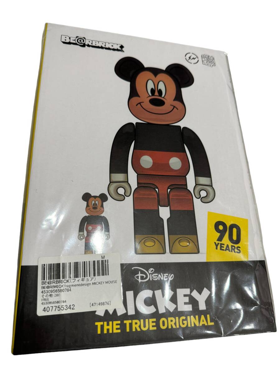 [ новый товар нераспечатанный ]BE@RBRICK fragment design MICKEY MOUSE COLOR Ver.100% & 400% 90 годовщина Disney Fujiwara hirosi