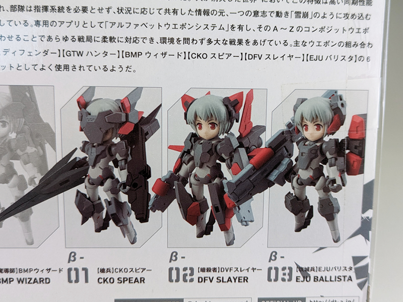 メガハウス デスクトップアーミー vol.03 β小隊 Y-021d ミレニア シリーズ β-02 [暗殺者] DVFスレイヤー(DFVスレイヤー？)_画像2