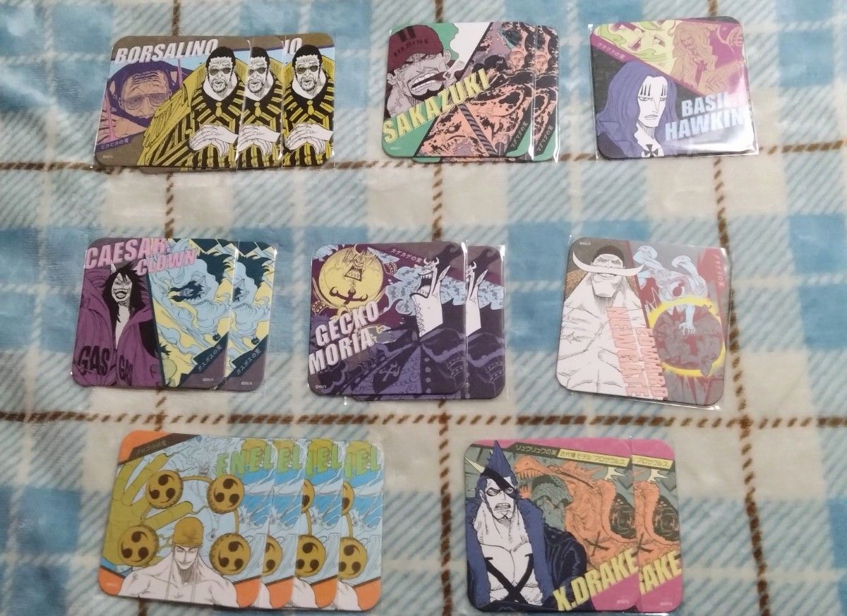ONEPIECE ワンピース アートコースター 悪魔の実の能力者たち