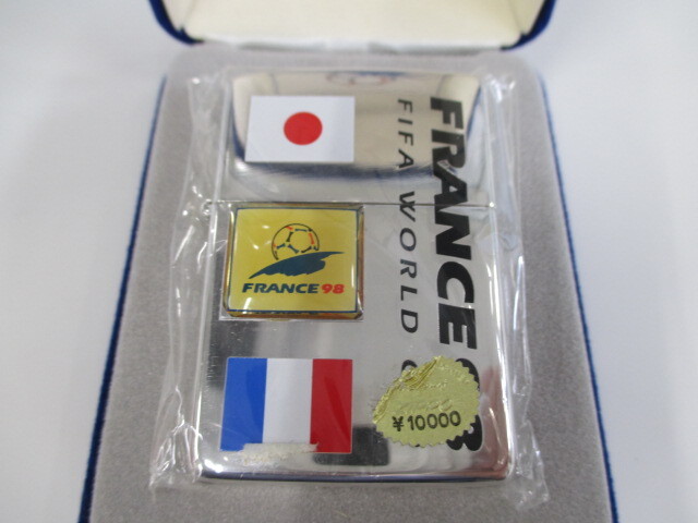 未使用開封品 ZIPPO ジッポー FIFA WORLD CUP FRANCE98 激安1円スタートの画像2