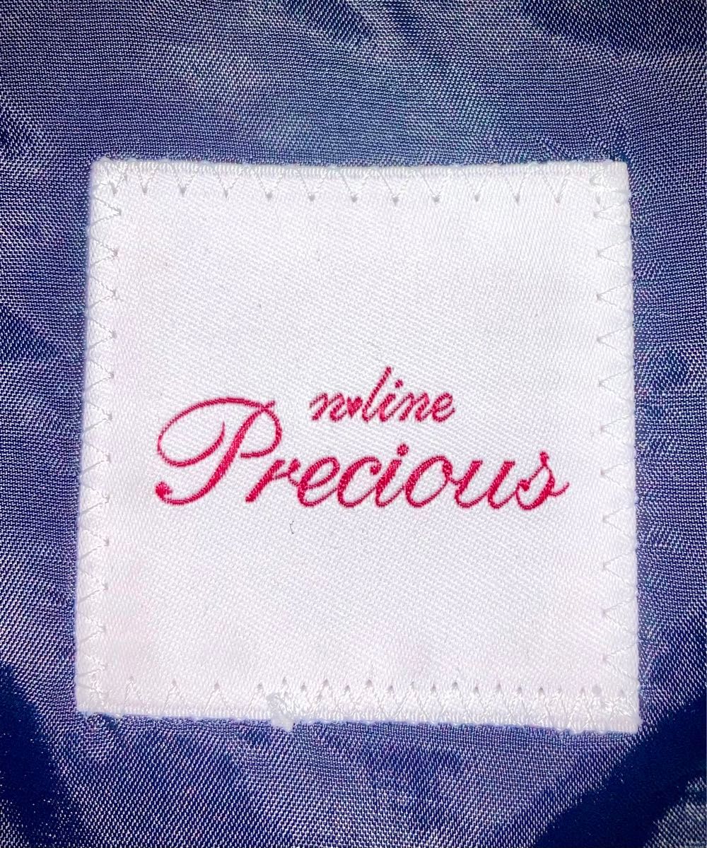 precious n-line スーツ　洋服の青山　ストライプ　ネイビー　紺　11号　スカート　STRETCH ストレッチ