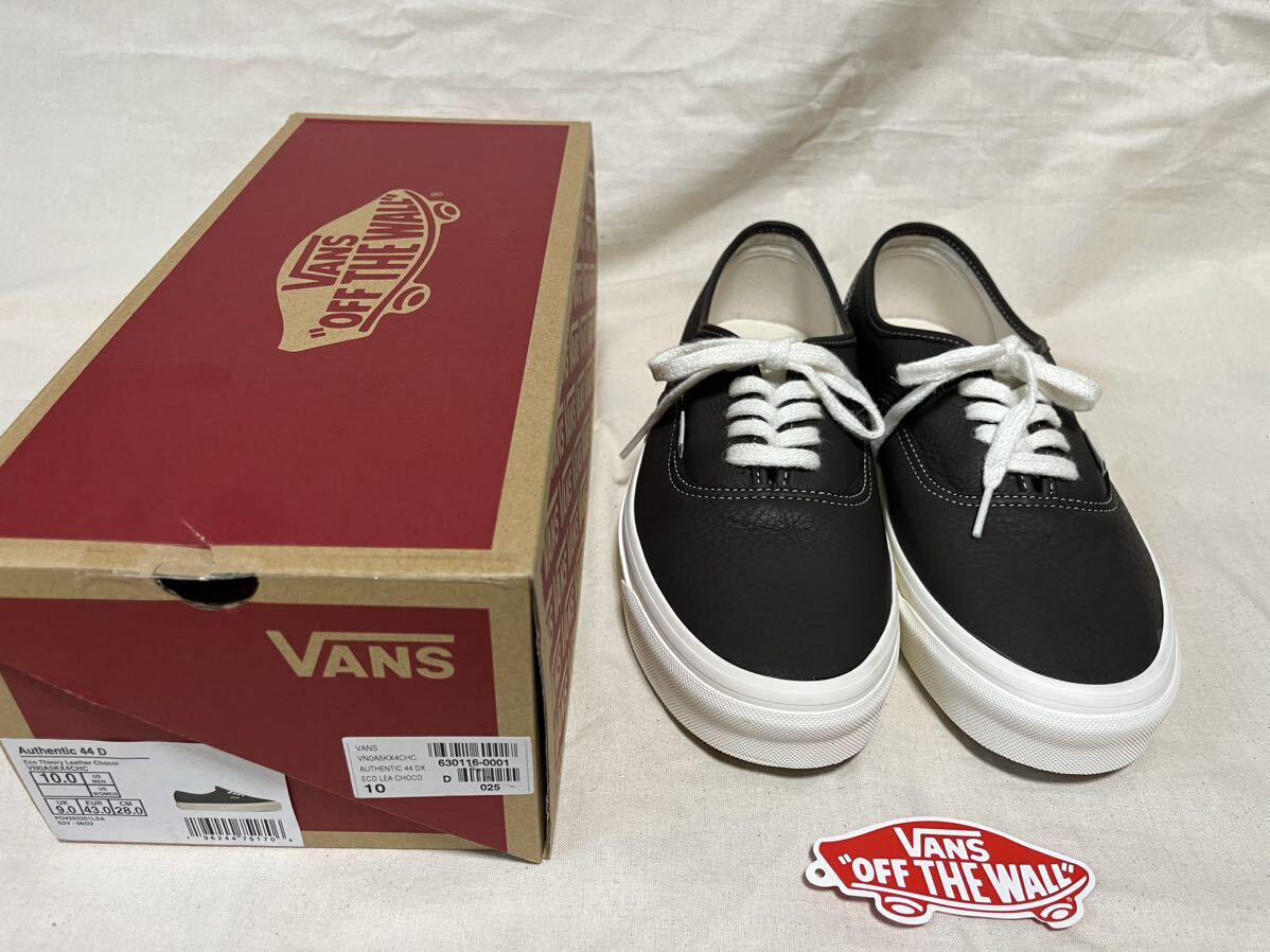 新品　28cm バンズ　オーセンティックAUTHENTIC 44 DX CHOCOLATE アナハイム　VANS ヴァンズ USA企画　VAULT_画像1