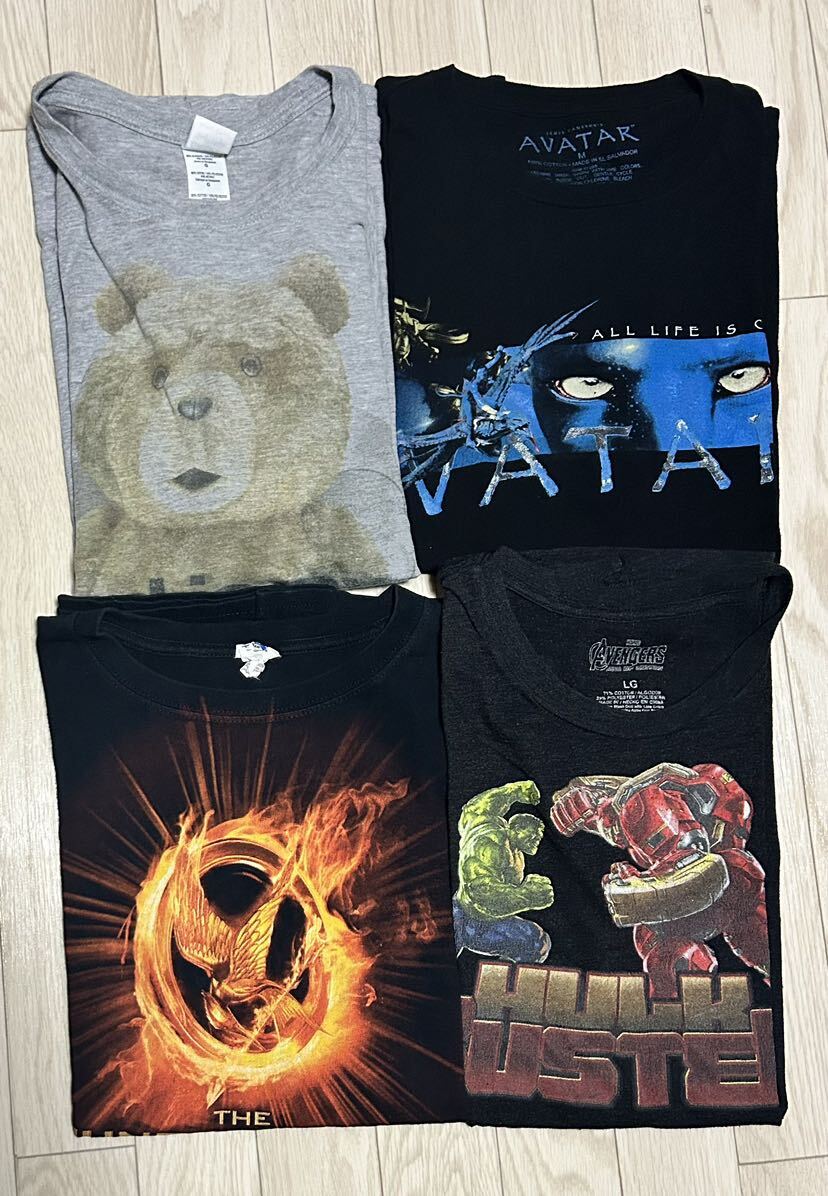 Disney marvel 映画 movie アニメ ルーニーテューンズ スヌーピー キャラクター プリント MIX Tシャツ 古着卸 大量セット 業者 まとめ売り _画像3