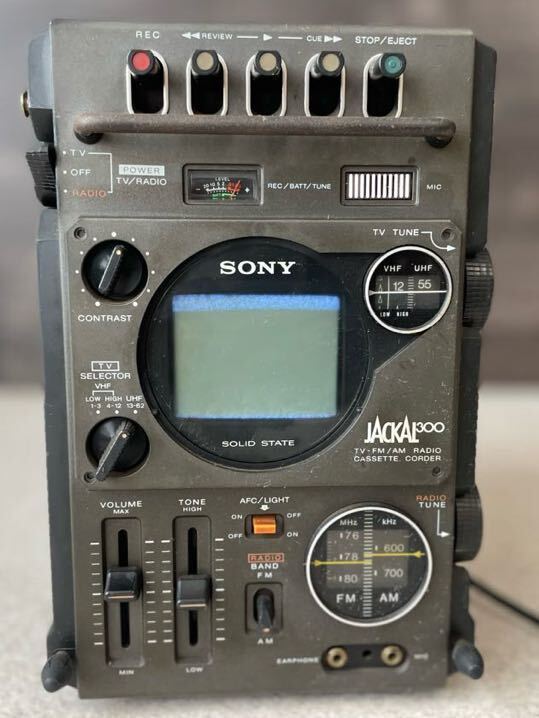 1 иен SONY Sony FX-300 Jackal JACKAL телевизор магнитола Showa Retro 1977 год производства Vintage античный Vintage распродажа 