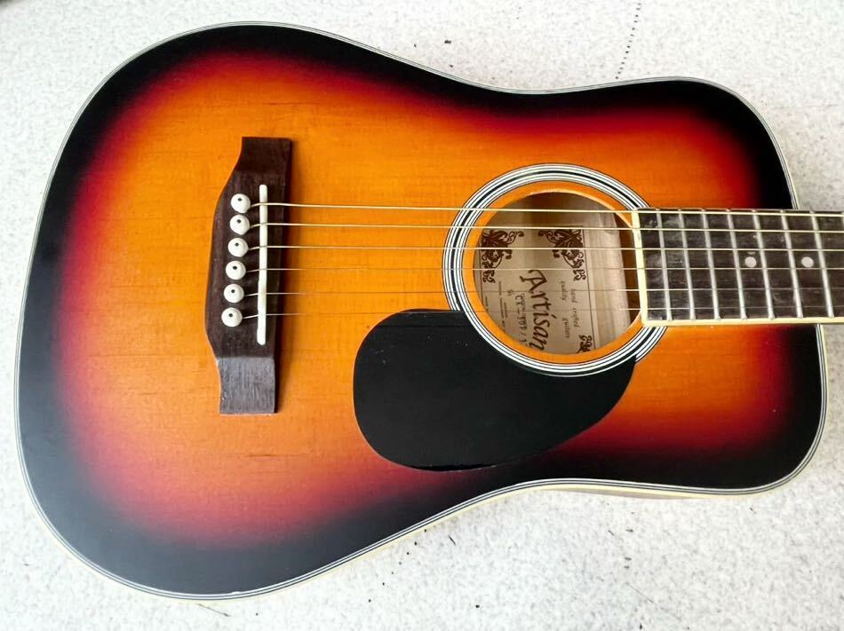 1円 ほぼ未使用 美品 ミニギター ミニアコースティックギター 付属品 付き セット 良品 売り切りの画像3