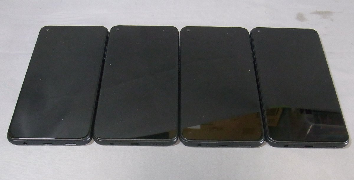 B39504 O-04380 Softbank Xiaomi Redmi Note 9T 64GB A001XM 4台セット ジャンク_画像1