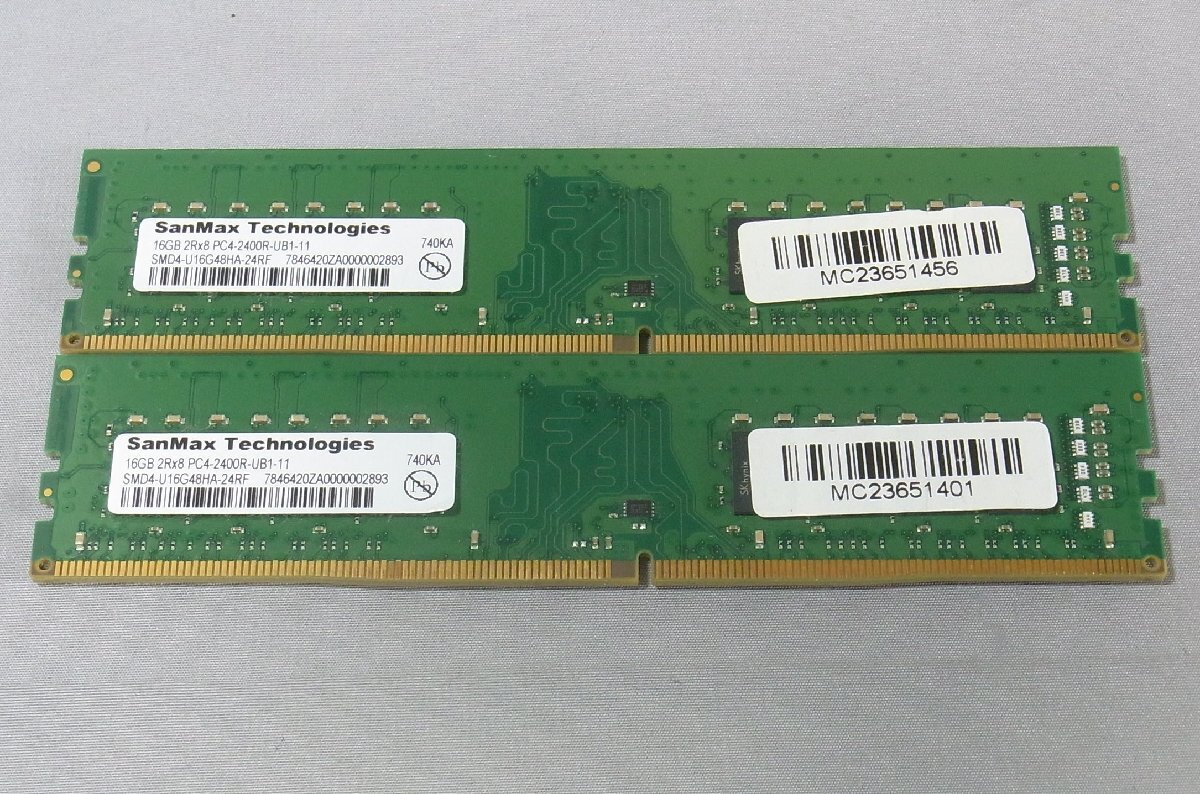 B39494 O-03048 PC4-19200 DDR4 ECC Registeredメモリー 16GB 2枚セット ジャンク_画像1