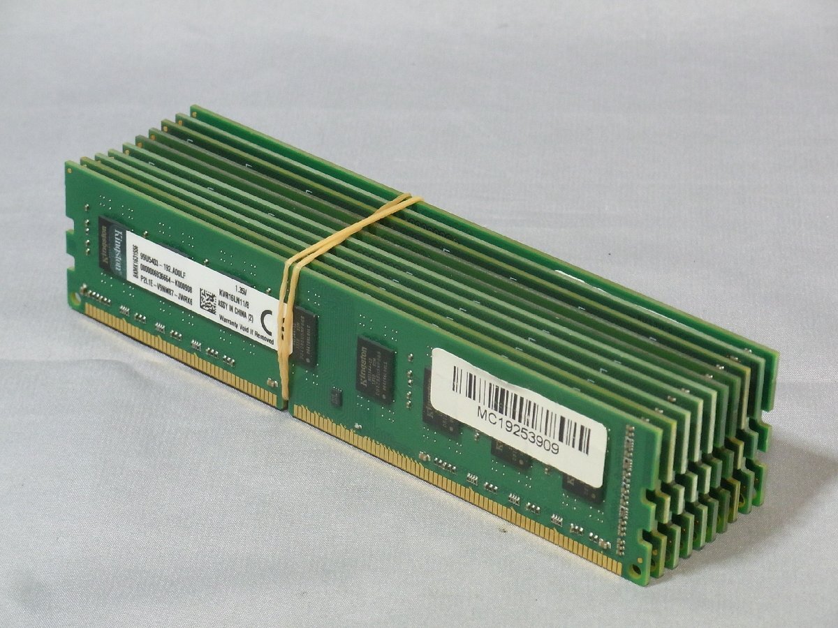 B39487 O-04378 PC3-12800 DDR3メモリー 8GB 10枚セット ジャンク_画像1