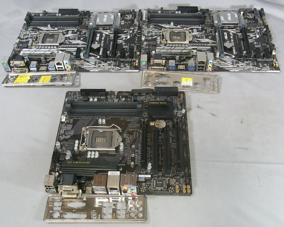 B39568 O-02155 LGA1151 マザーボード 3枚セット ジャンク_画像1