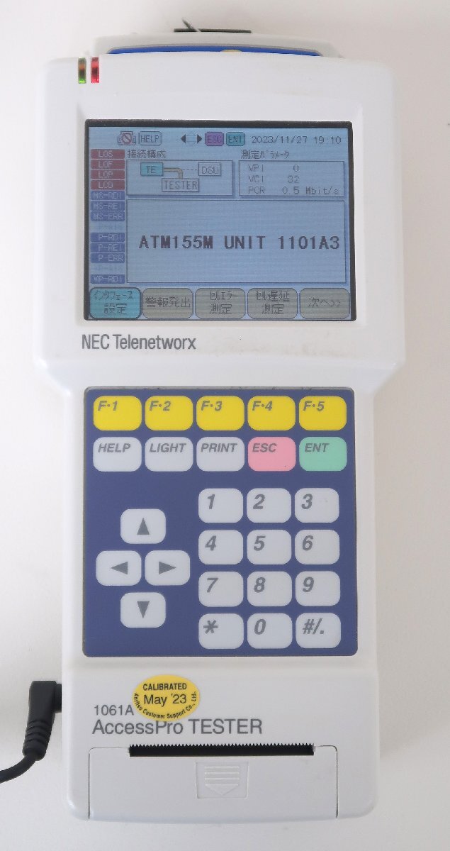 KN44969◆NEC Telenetwork 1061A AccessPro TESTER アクセスプロテスタ+1101A ATM 155M Unit【ジャンク品】_画像2