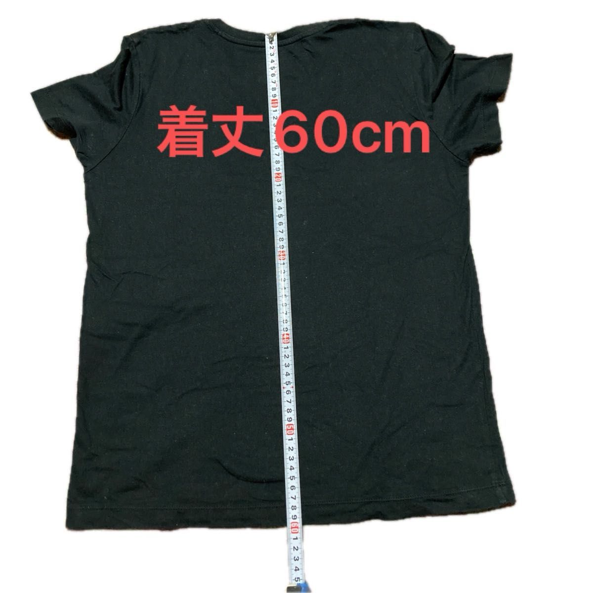 【無印良品】VネックTシャツ Lサイズ 黒 シンプル 綿100%