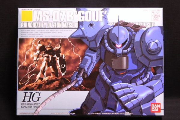 HG MS-07B GOUF Finish Color [MS-07B グフ] ブルーメタリック プラモデル・ラジコンショー2000記念商品 [機動戦士ガンダム]_画像1