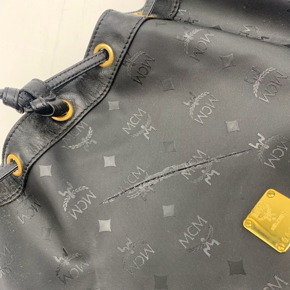 MCM エムシーエム　ショルダーバッグ　巾着　ヴィセトス柄　ブランド　オシャレ_画像8