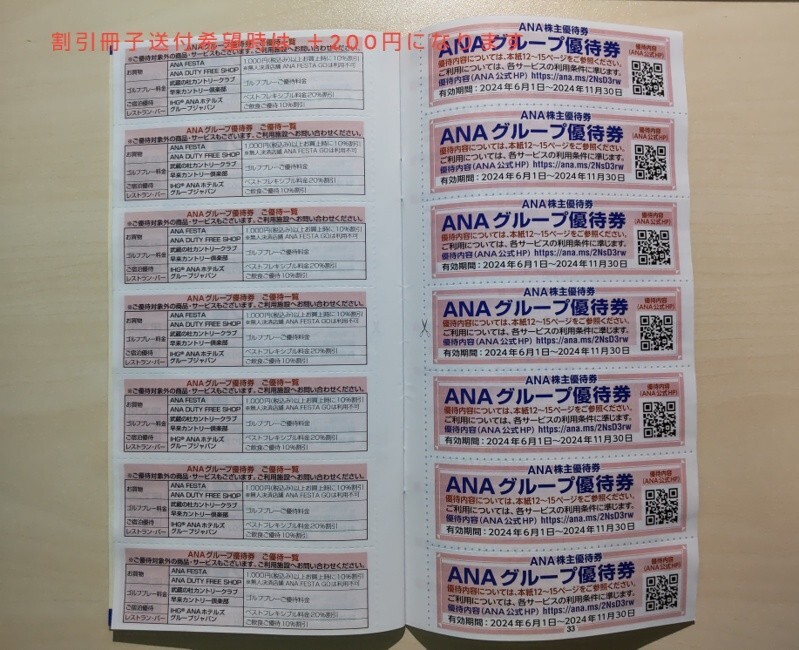 全日空 ANA 株主優待券　1枚 搭乗期間 2024年6月1日から2025年5月31日まで 番号通知のみ_画像2